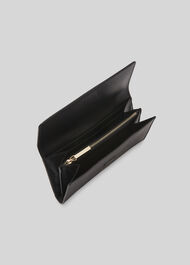 Bailey Lizard Long Purse Black