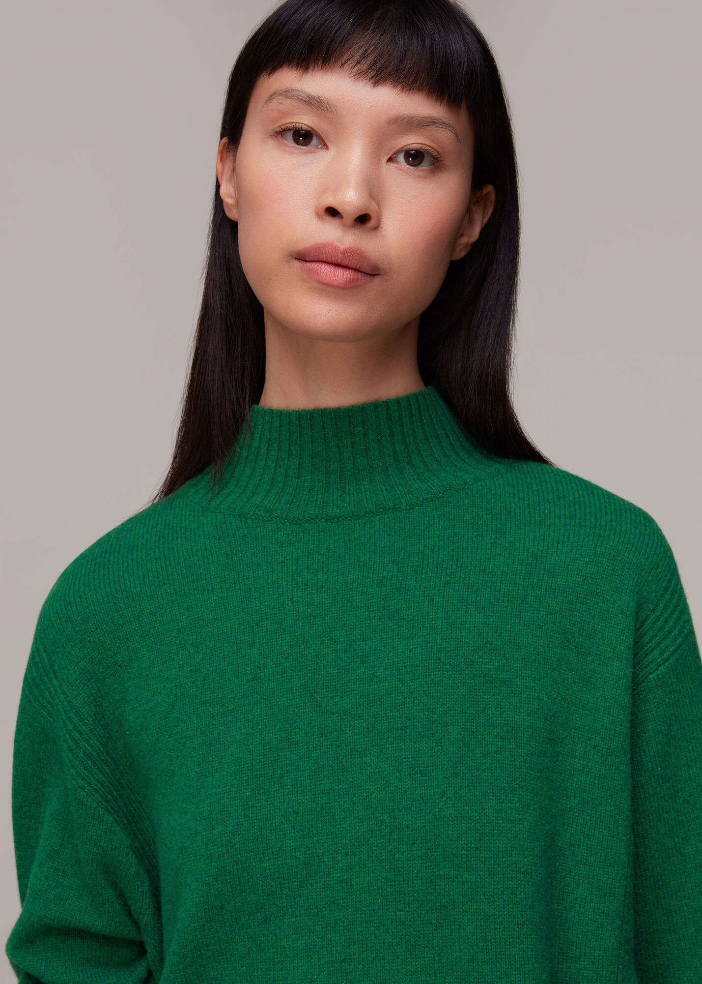 Green funnel neck jumper store