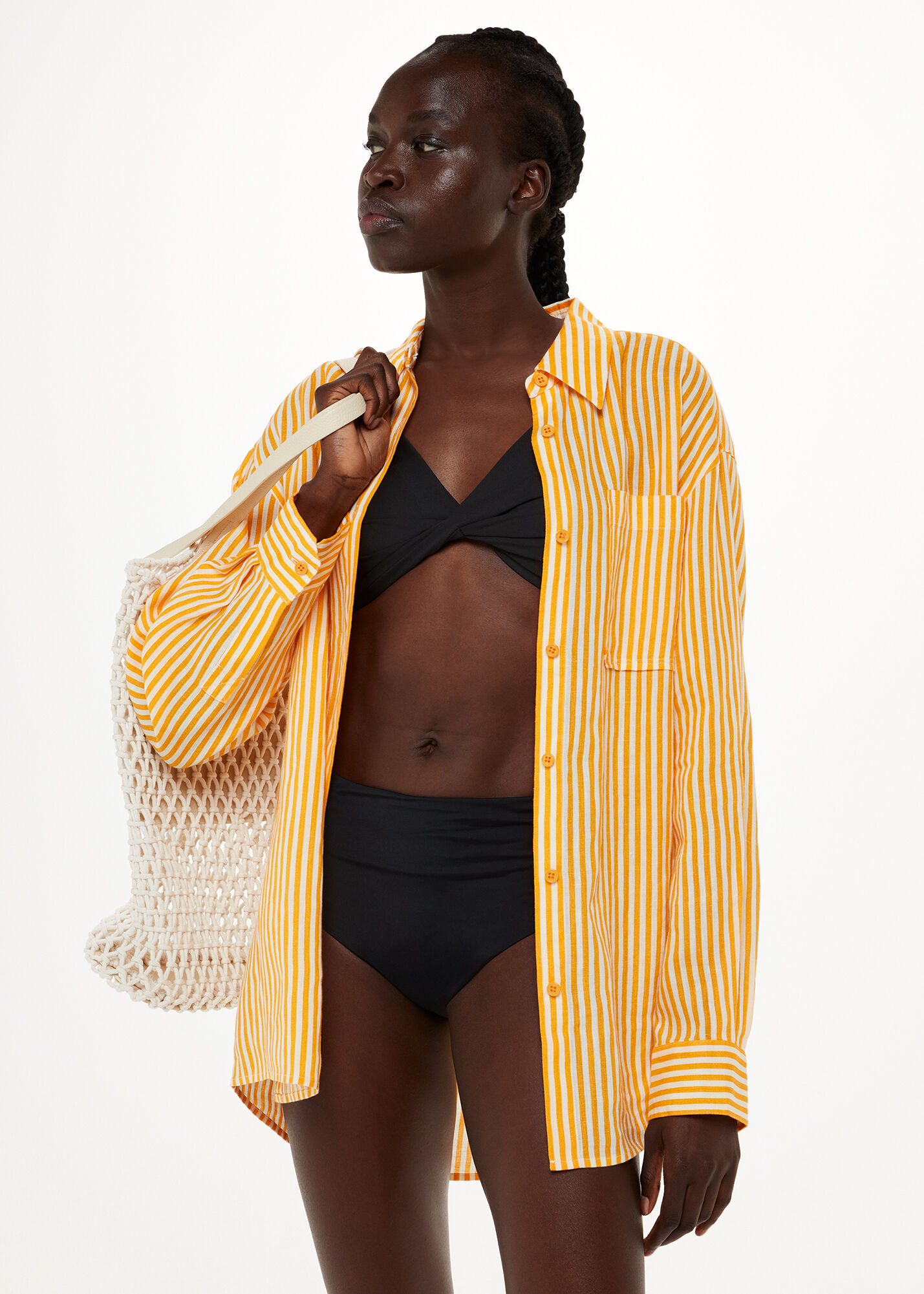 twist front swim top