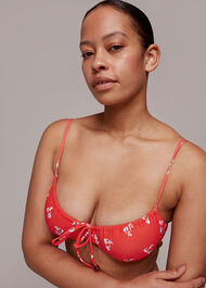 Fish Printed Bikini Top
