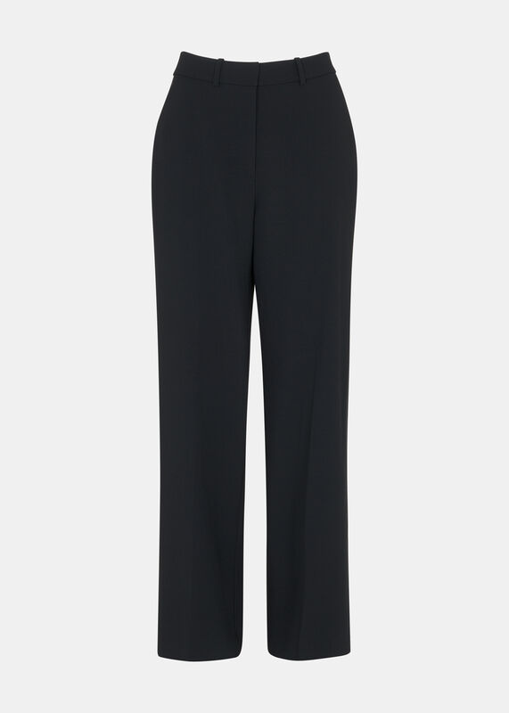 Black Amelie Wool Blend Trouser