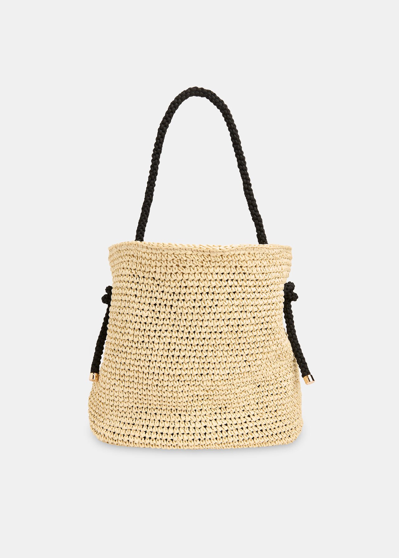 Attie Rope Handle Straw Tote