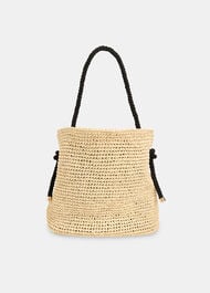 Attie Rope Handle Straw Tote