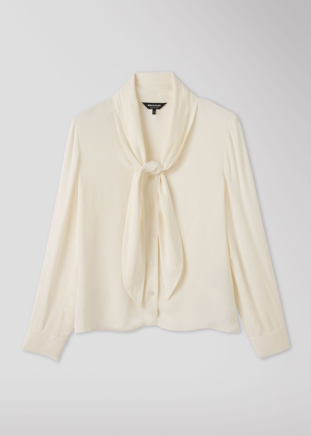 Tie Viscose Crepe Blouse