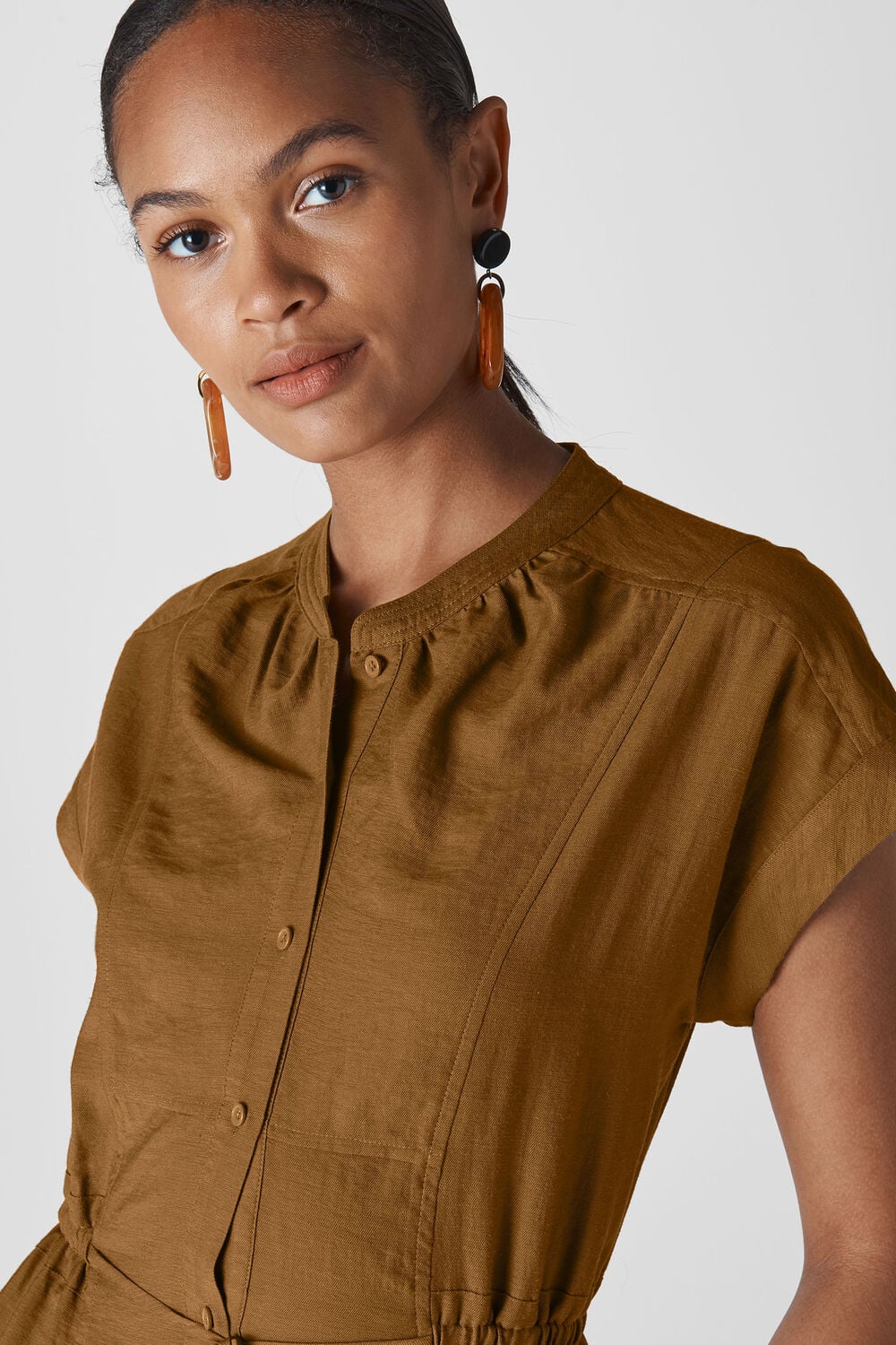 Fabiana Tie Detail Jumpsuit Olive