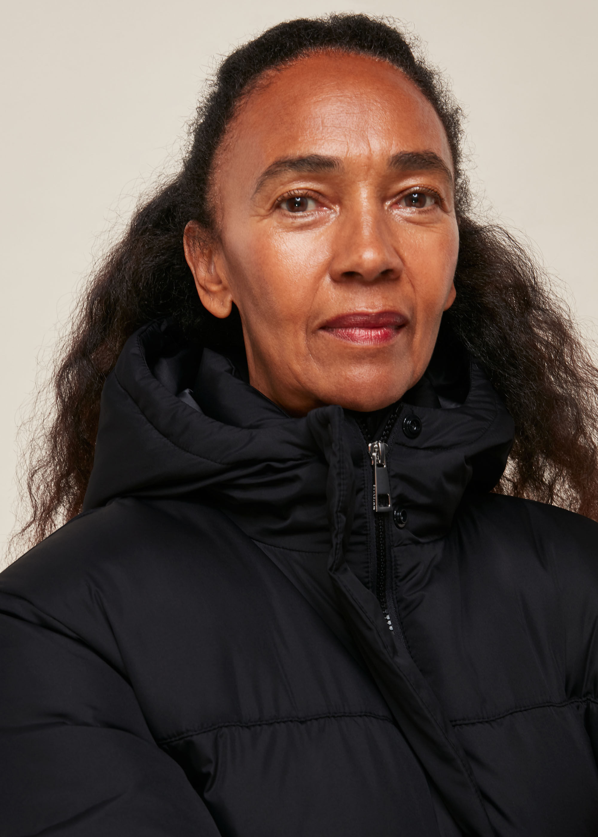 black puffer coats with hood