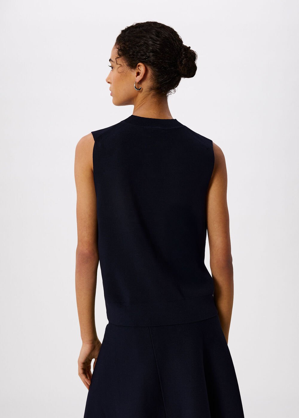 Round Neck Detail Tank