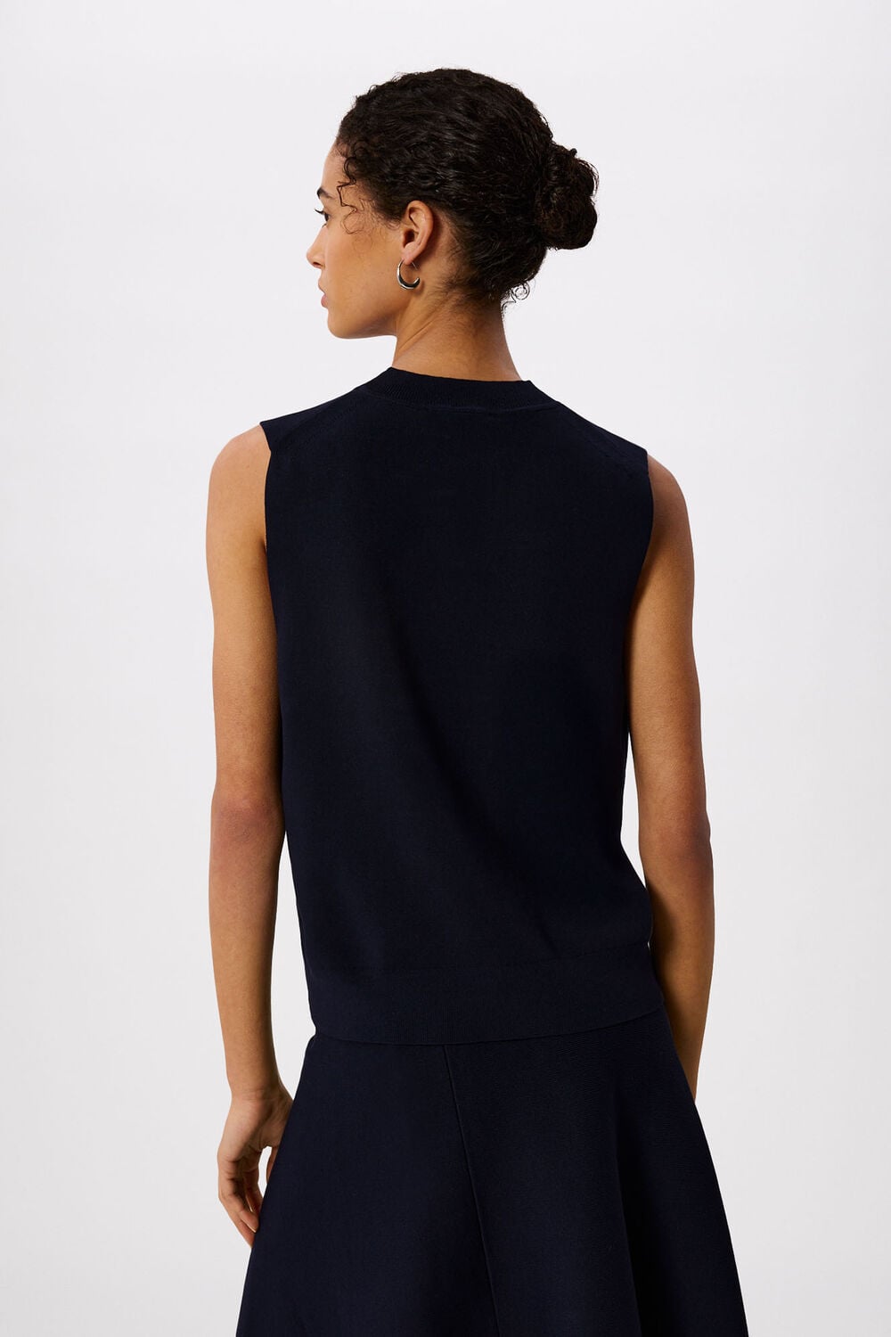 Round Neck Detail Tank