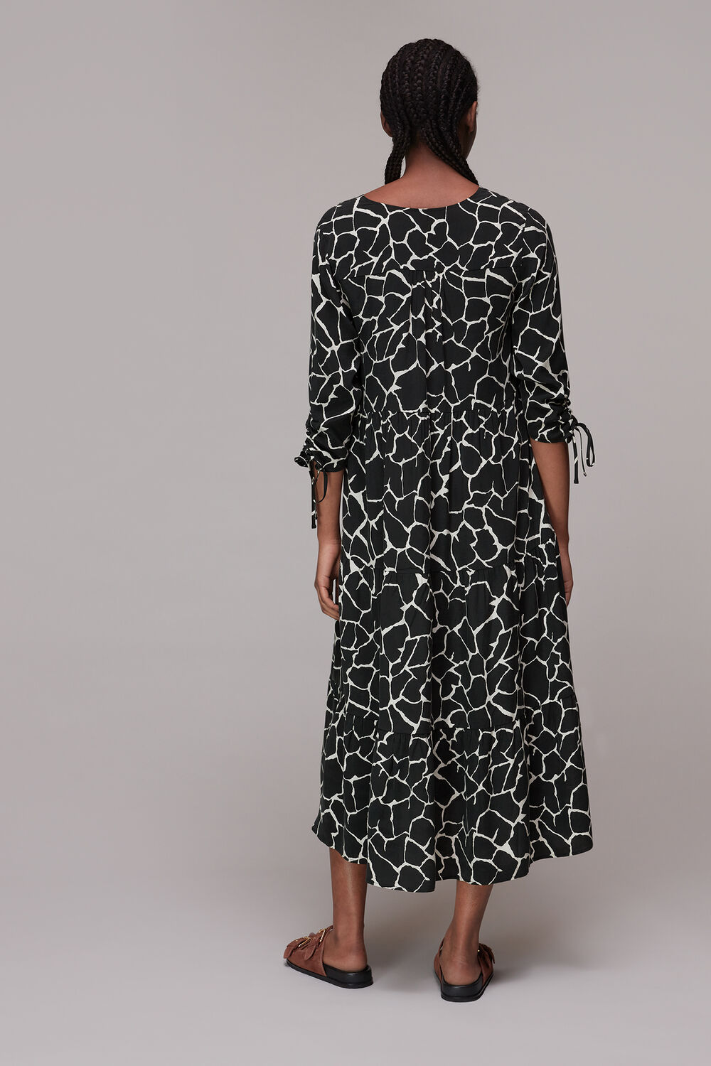 Layla Giraffe Trapeze Dress