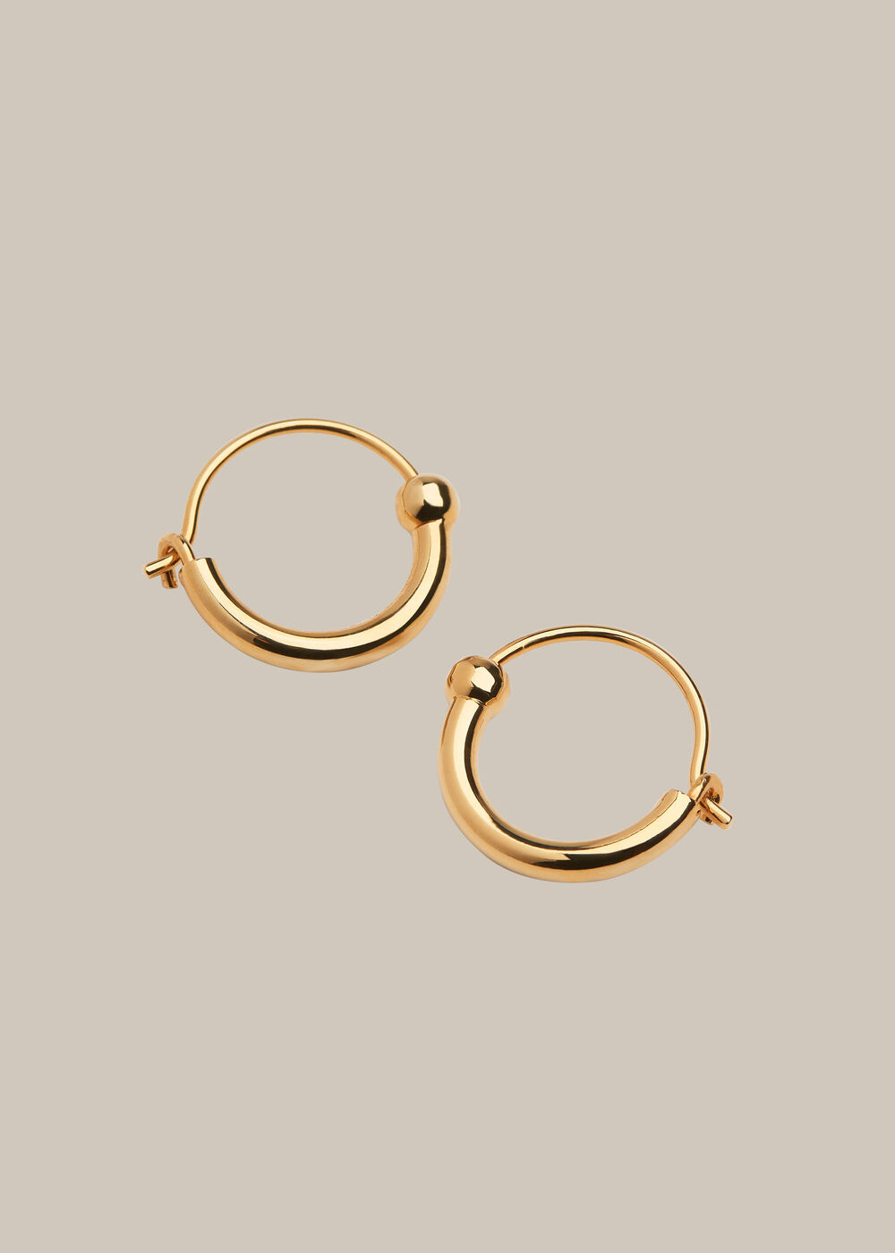 Mini Sphere Half Hoop Earring