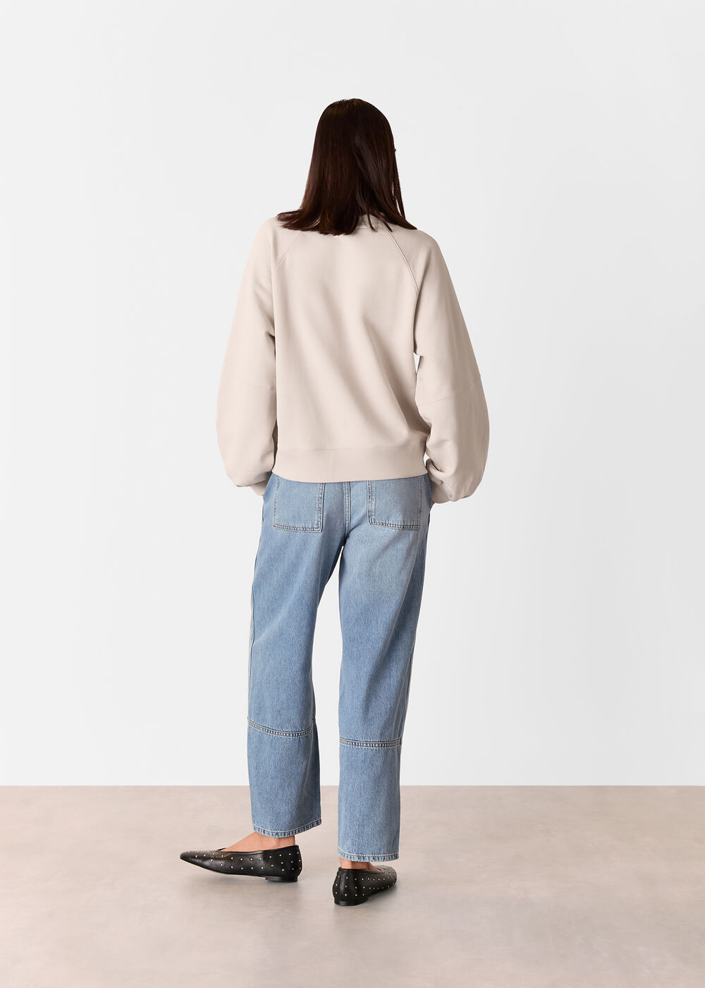 Gathered Full Sleeve Sweat