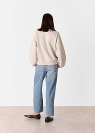 Gathered Full Sleeve Sweat