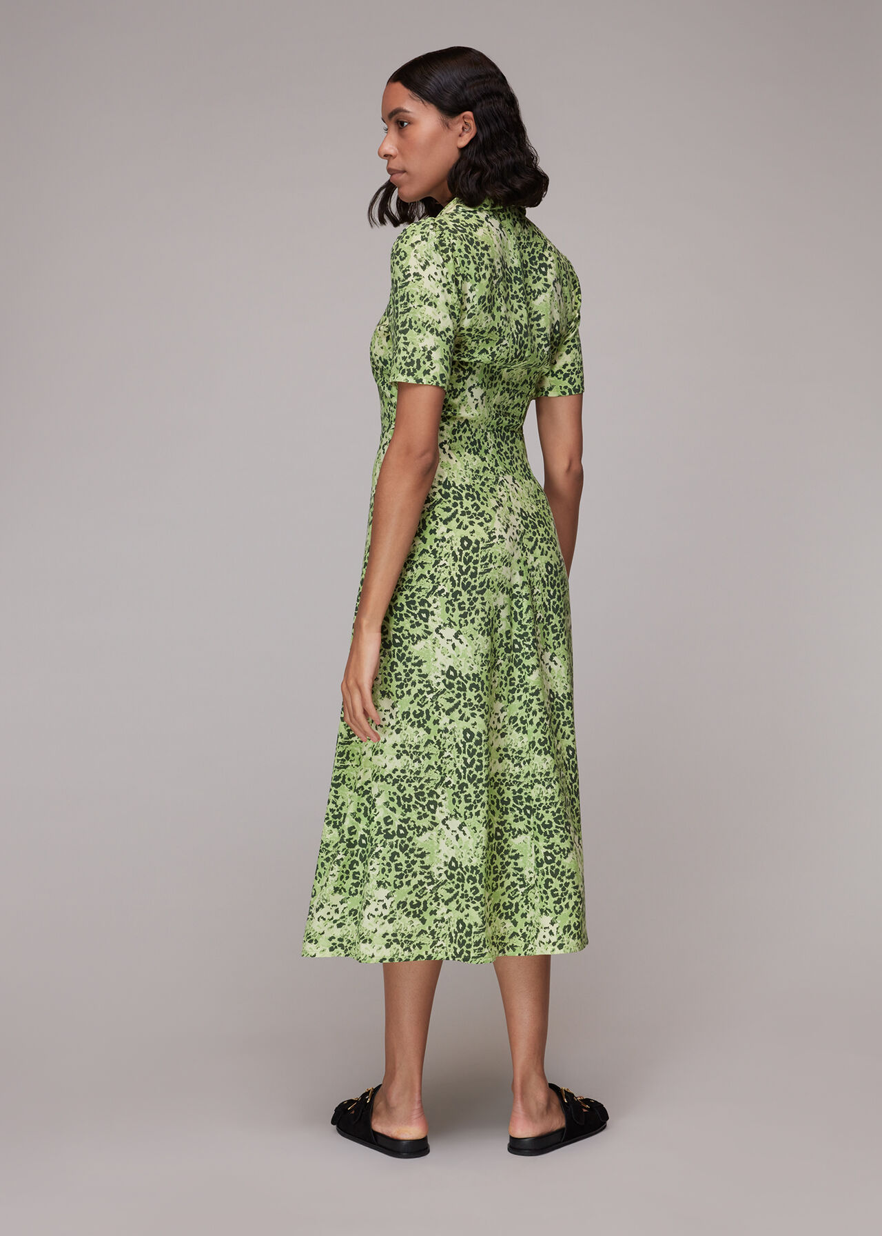 Rowan Hyena Spot Midi Dress