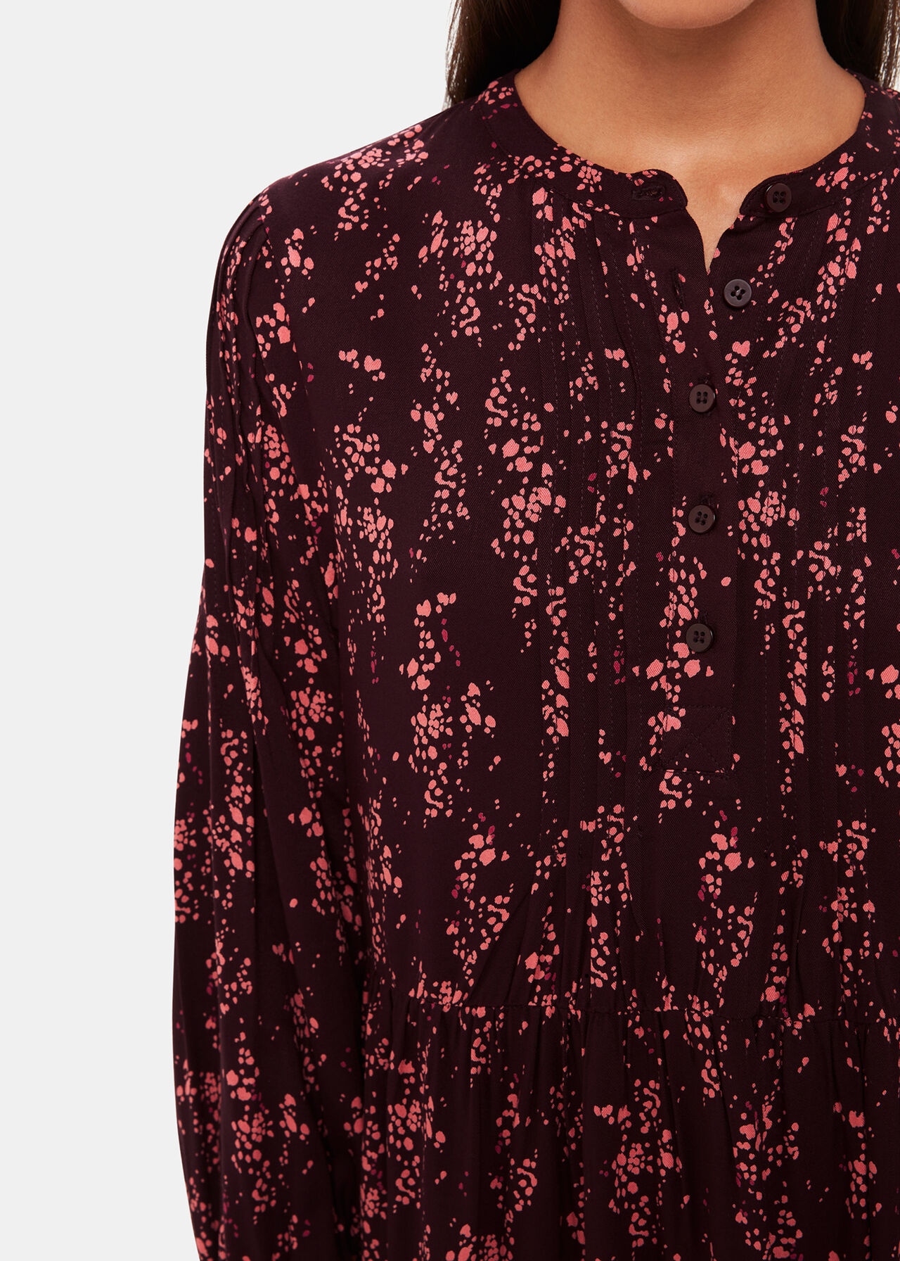Wisteria Dot Trapeze Dress