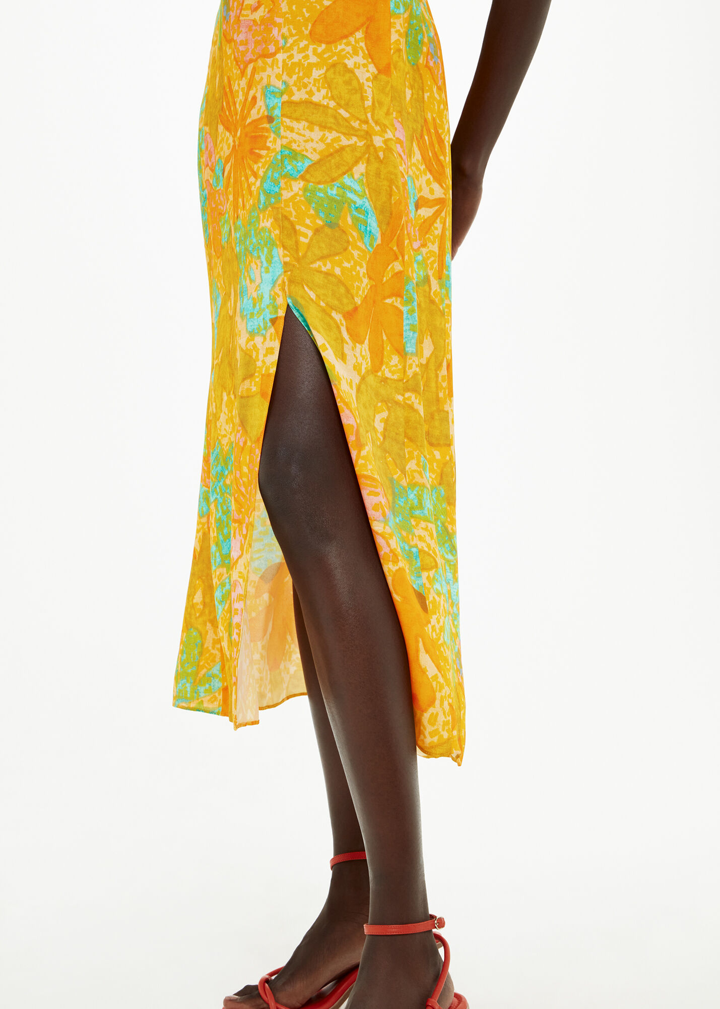 Whistles palm print dress deals