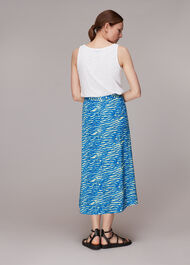 Seafoam Button Front Skirt