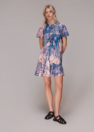 Mirrored Tie Dye Trapeze Dress