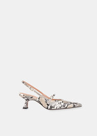 Nila Snake Slingback Heel