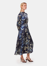 Dazzled Floral Satin Dress
