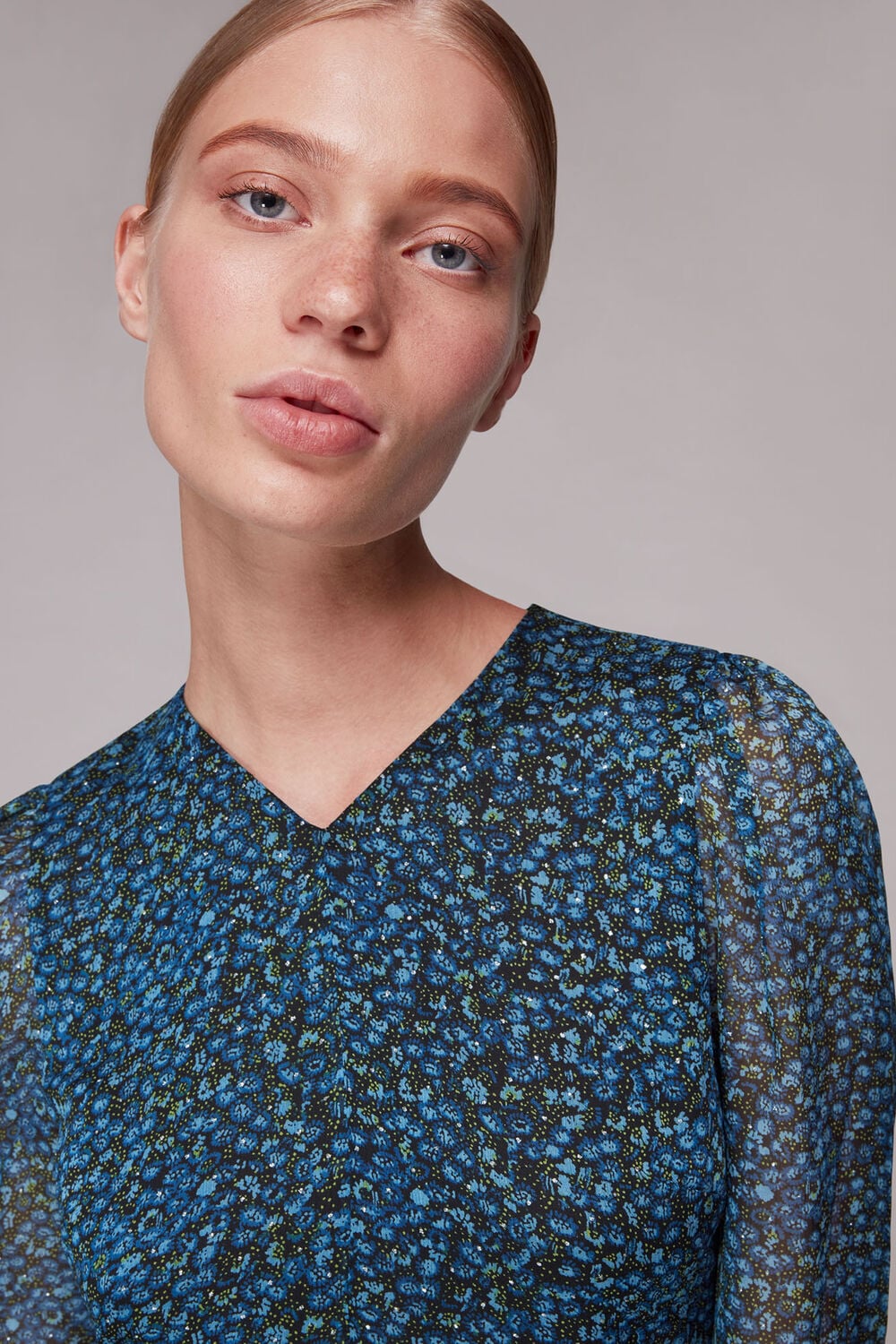 Scattered Bloom Dobby Dress