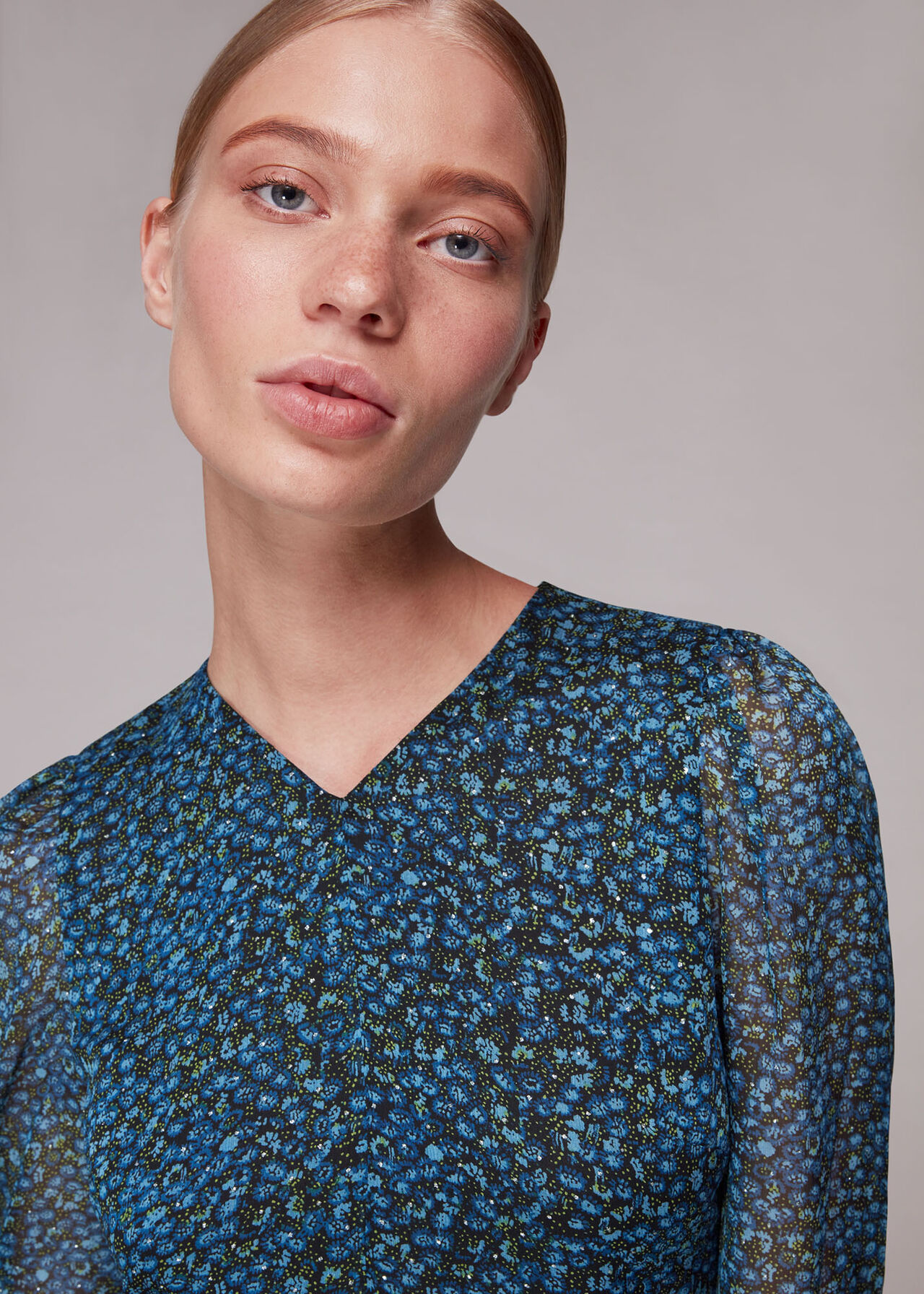 Scattered Bloom Dobby Dress