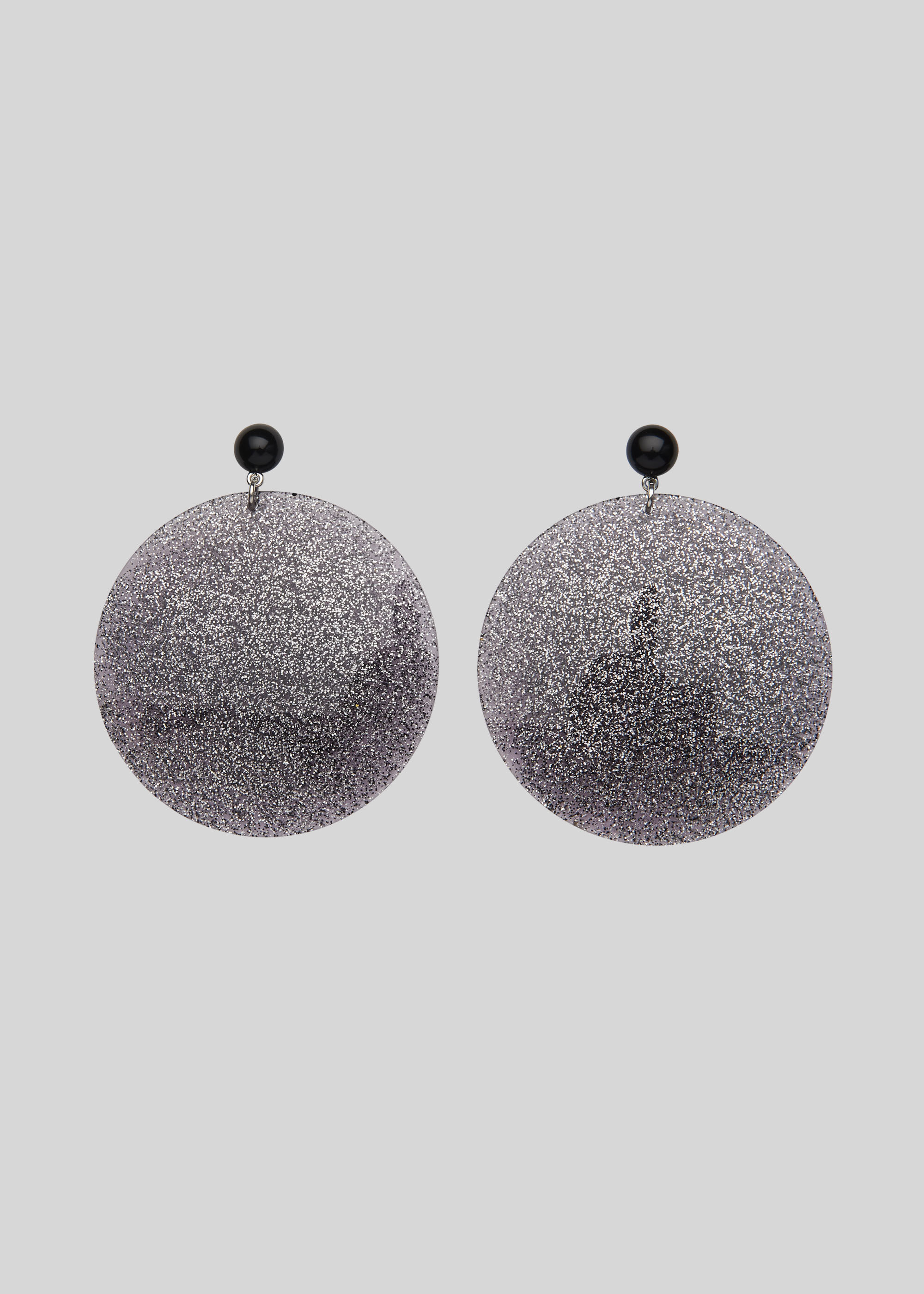 Resin glitter earrings discount