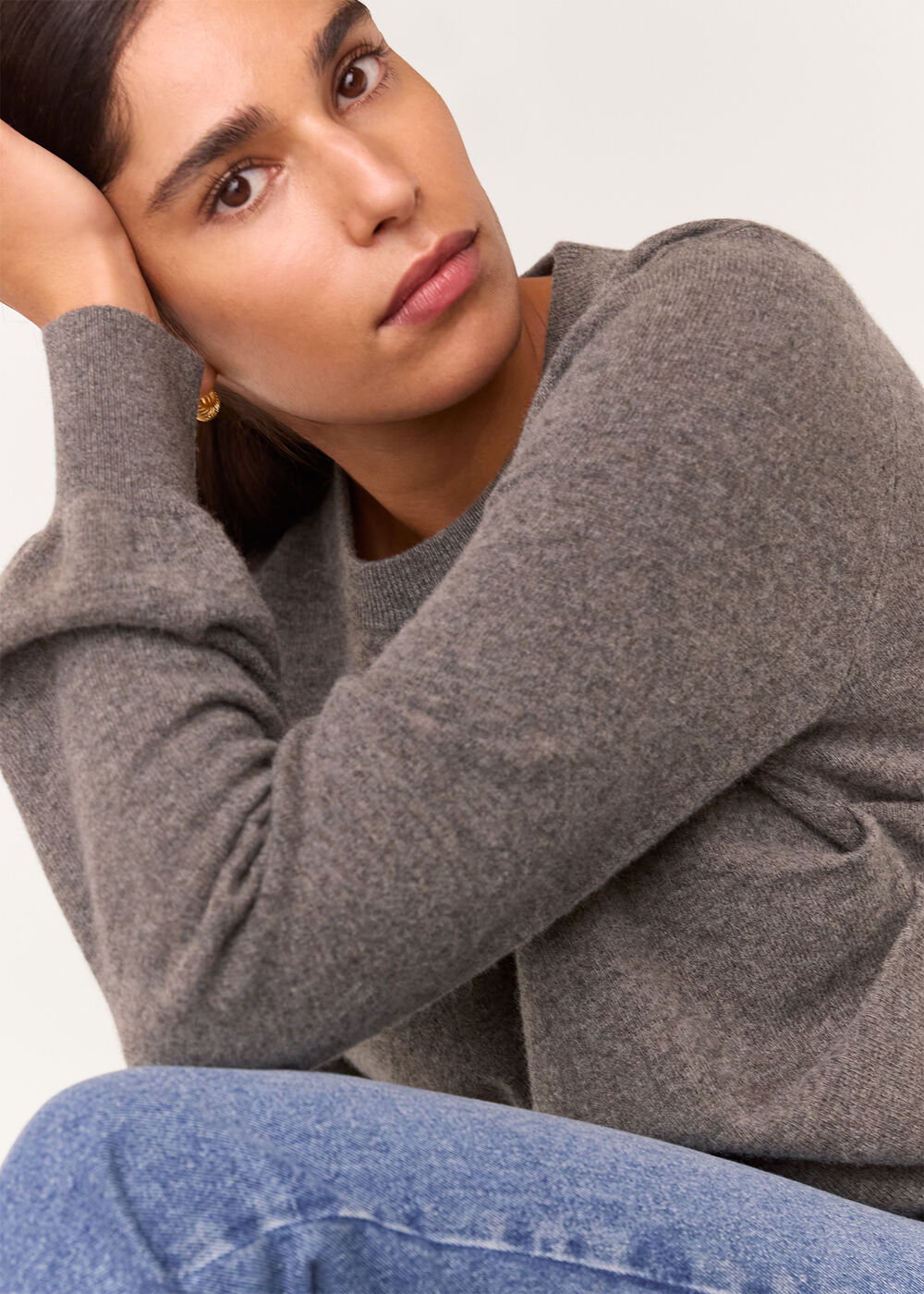 Side Ruched Detail Knit