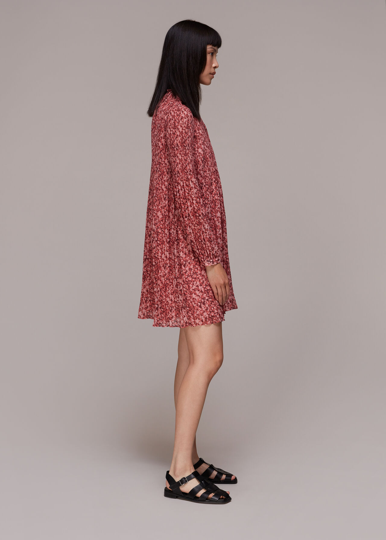 Speckled Fleck Plisse Dress