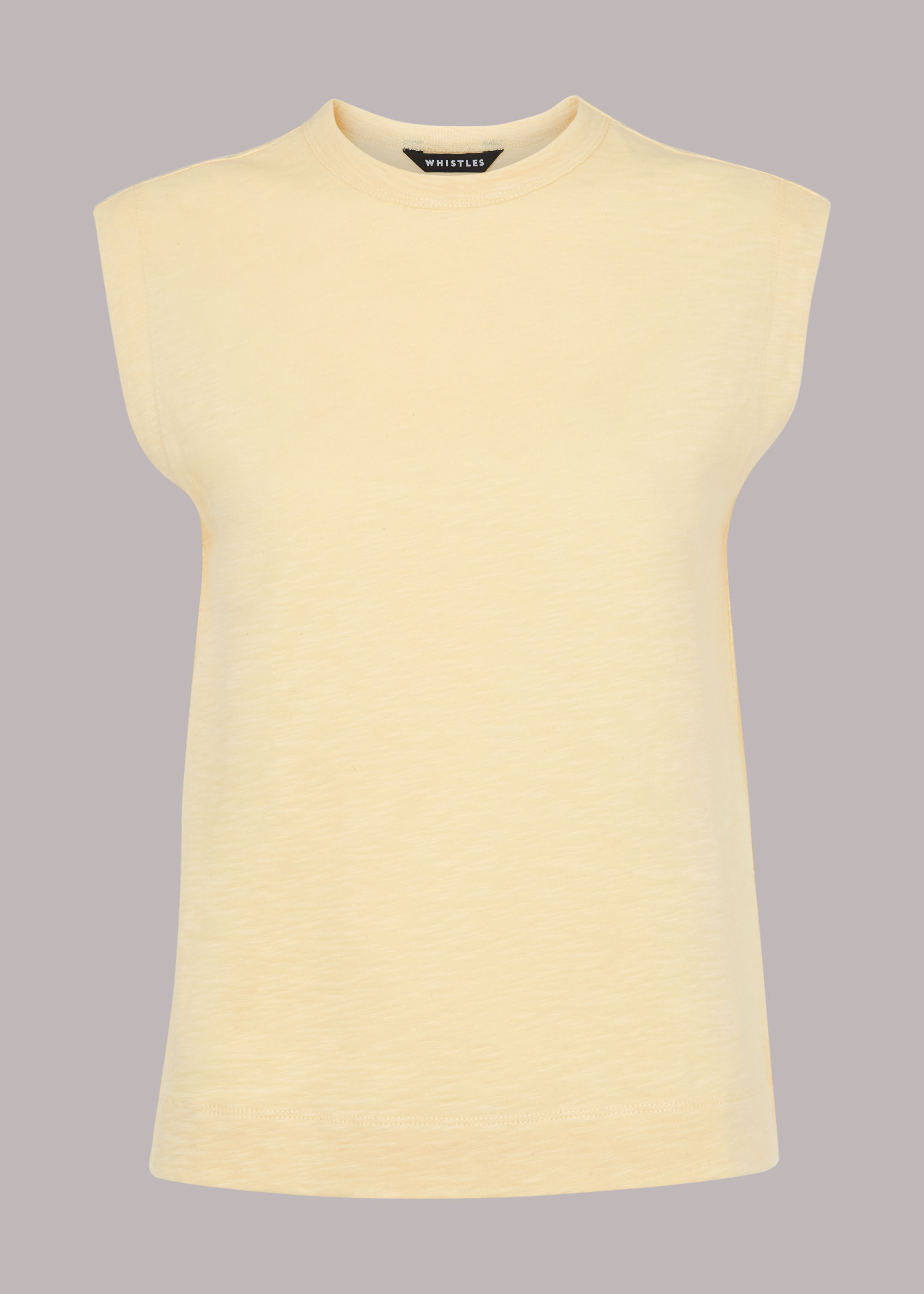 Pale yellow vest sales top