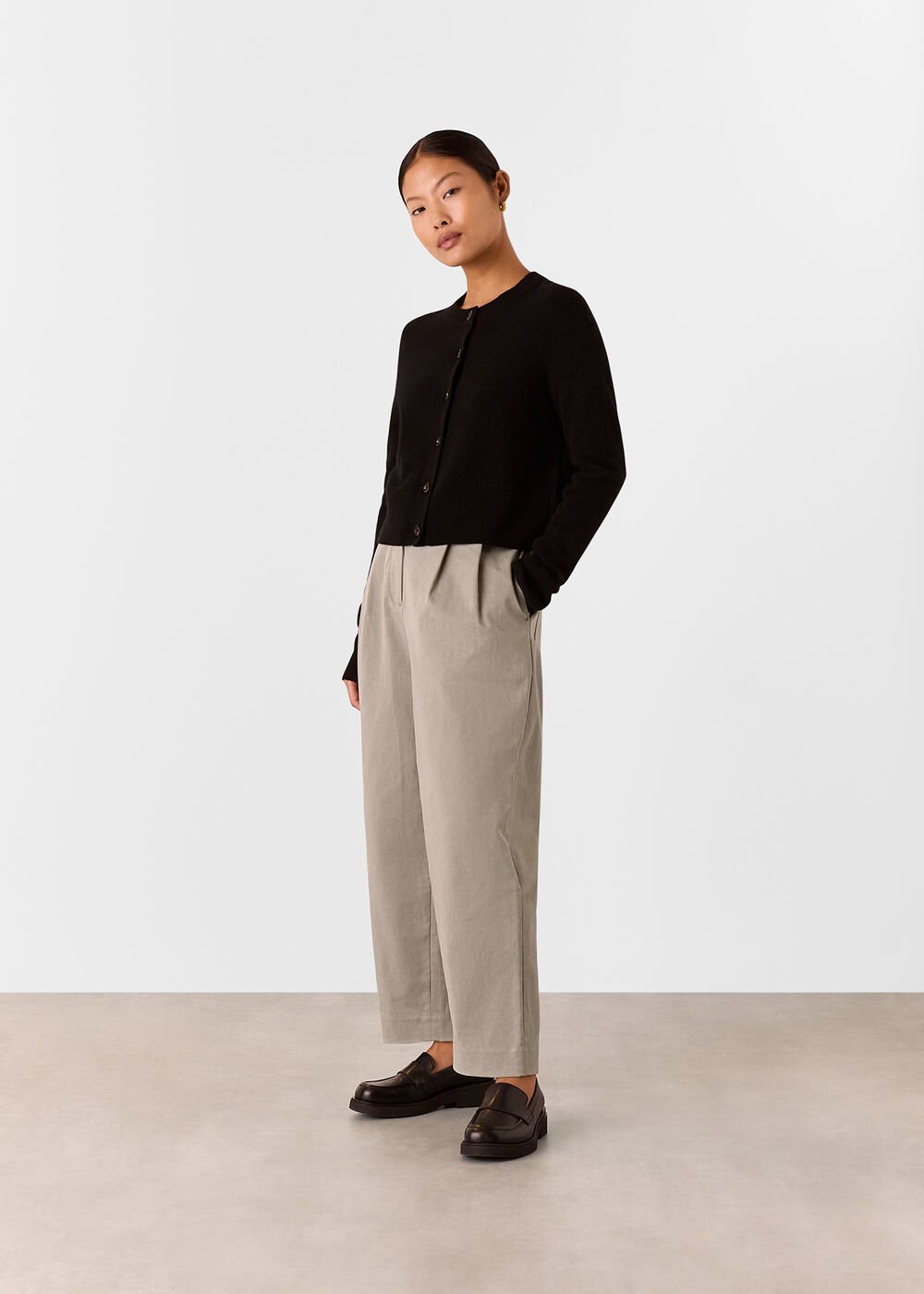 Petite Bethany Barrel Leg Trouser
