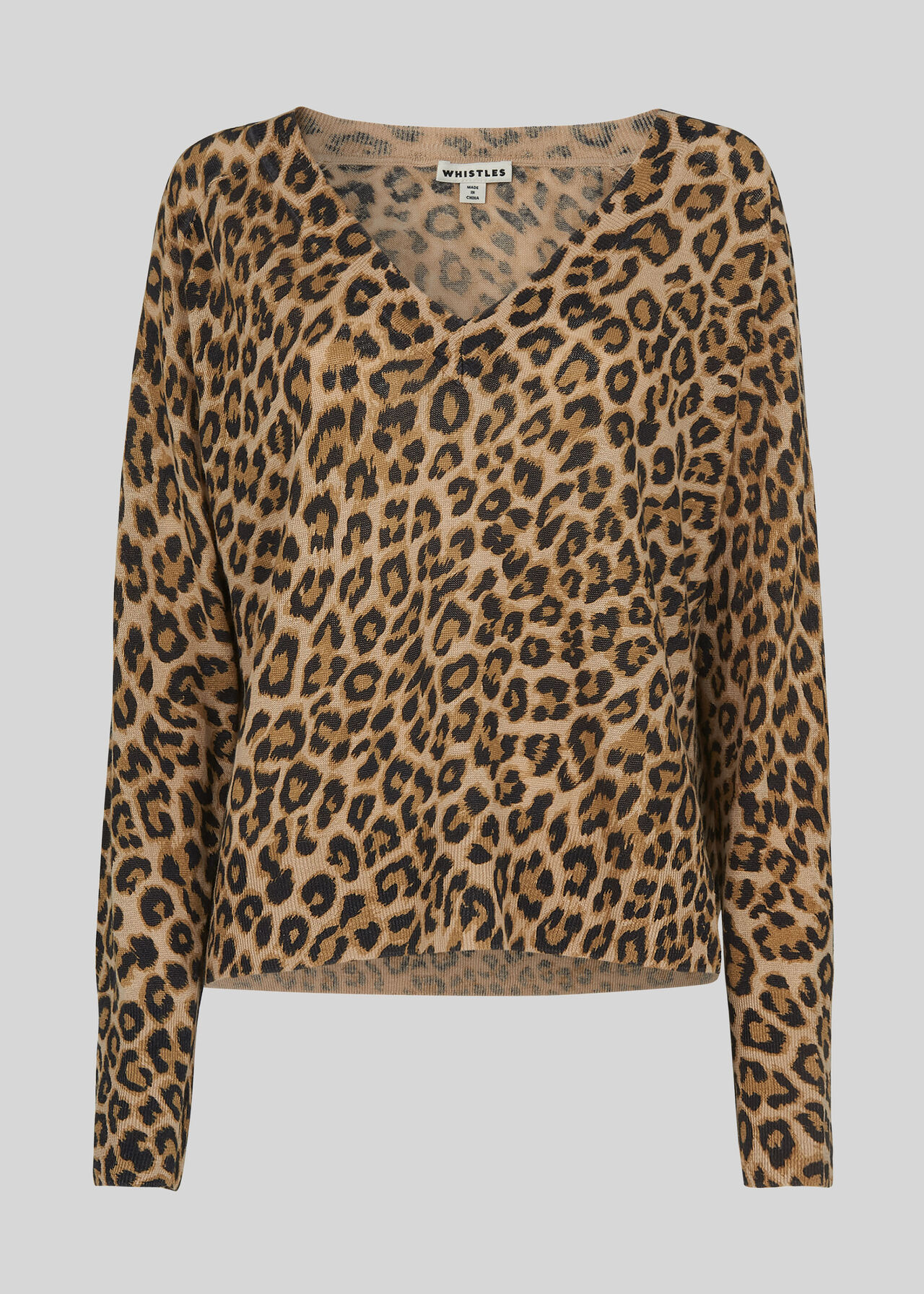 Leopard Print Linen Knit Leopard Print