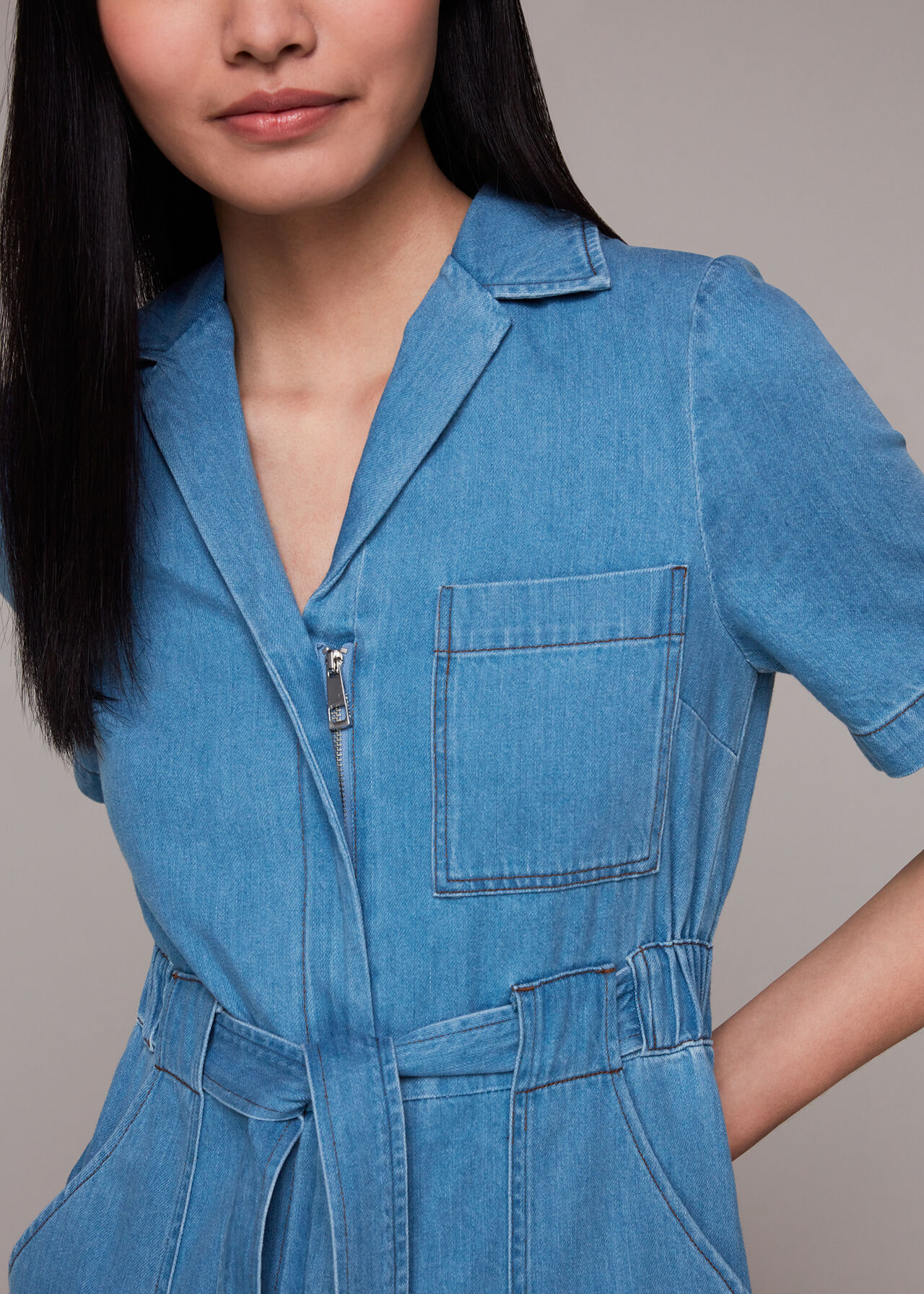 Ciara Denim Jumpsuit
