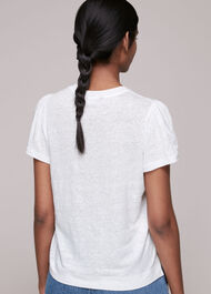 Linen Sleeve Detail Tee