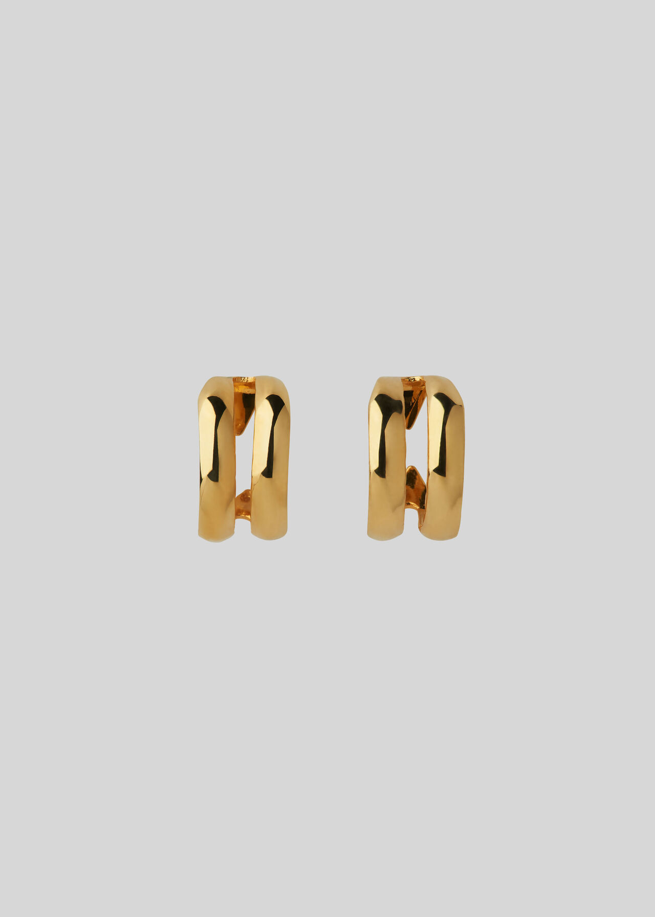 Mini Double Hoop Earring Gold/Multi