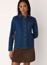 Stretch Cotton Collared Shirt