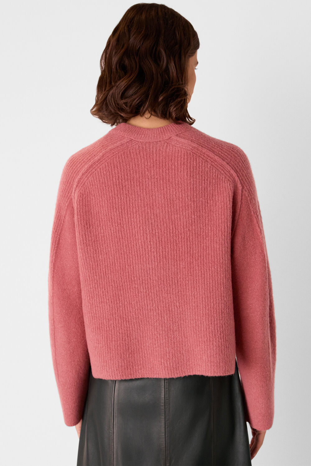 Rose Aria Wool Mix Crew Knit