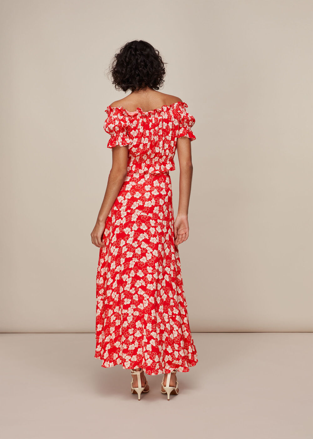 Floral Garland Wrap Skirt