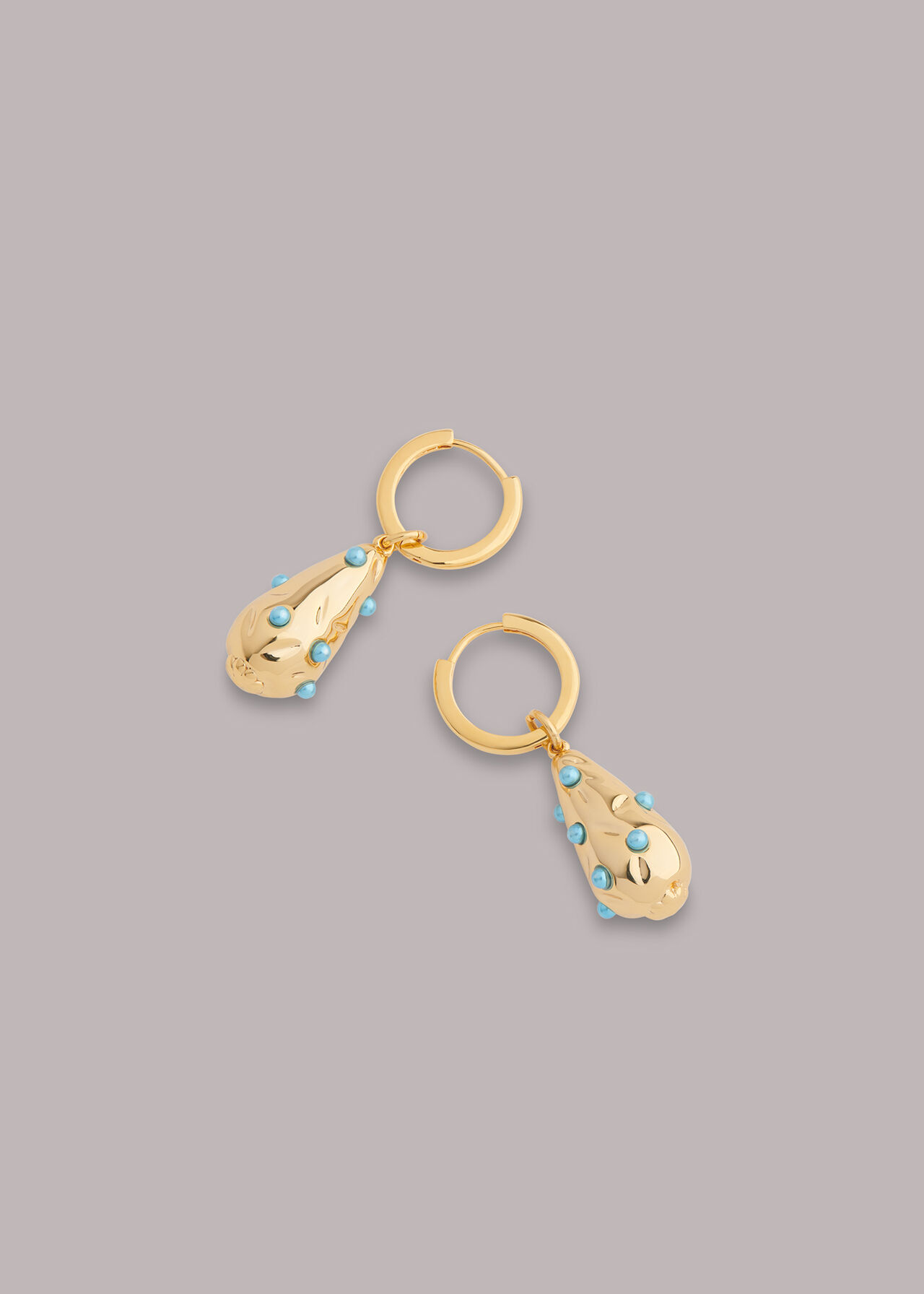 Pearl Teardrop Huggie