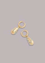 Pearl Teardrop Huggie
