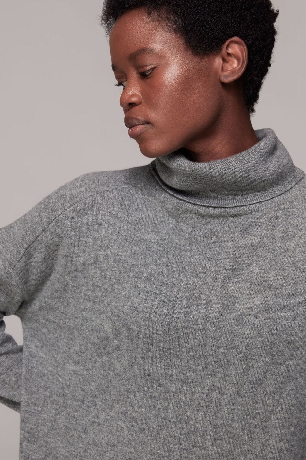 Cashmere Roll Neck Dress