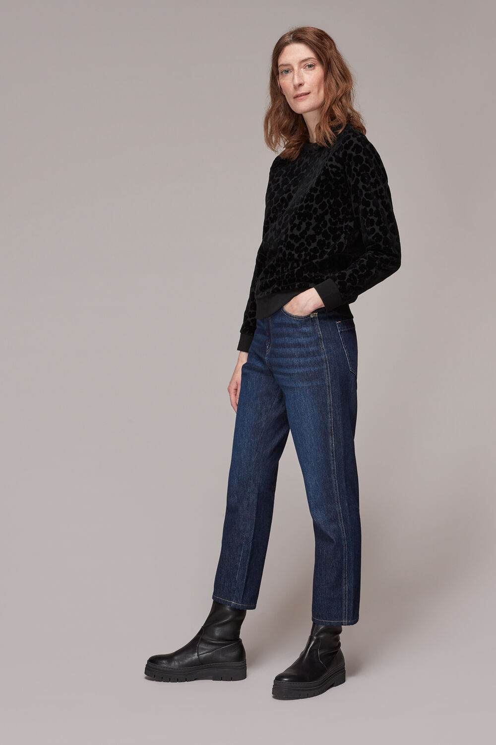 Smudge Animal Flocked Sweat