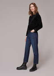 Smudge Animal Flocked Sweat