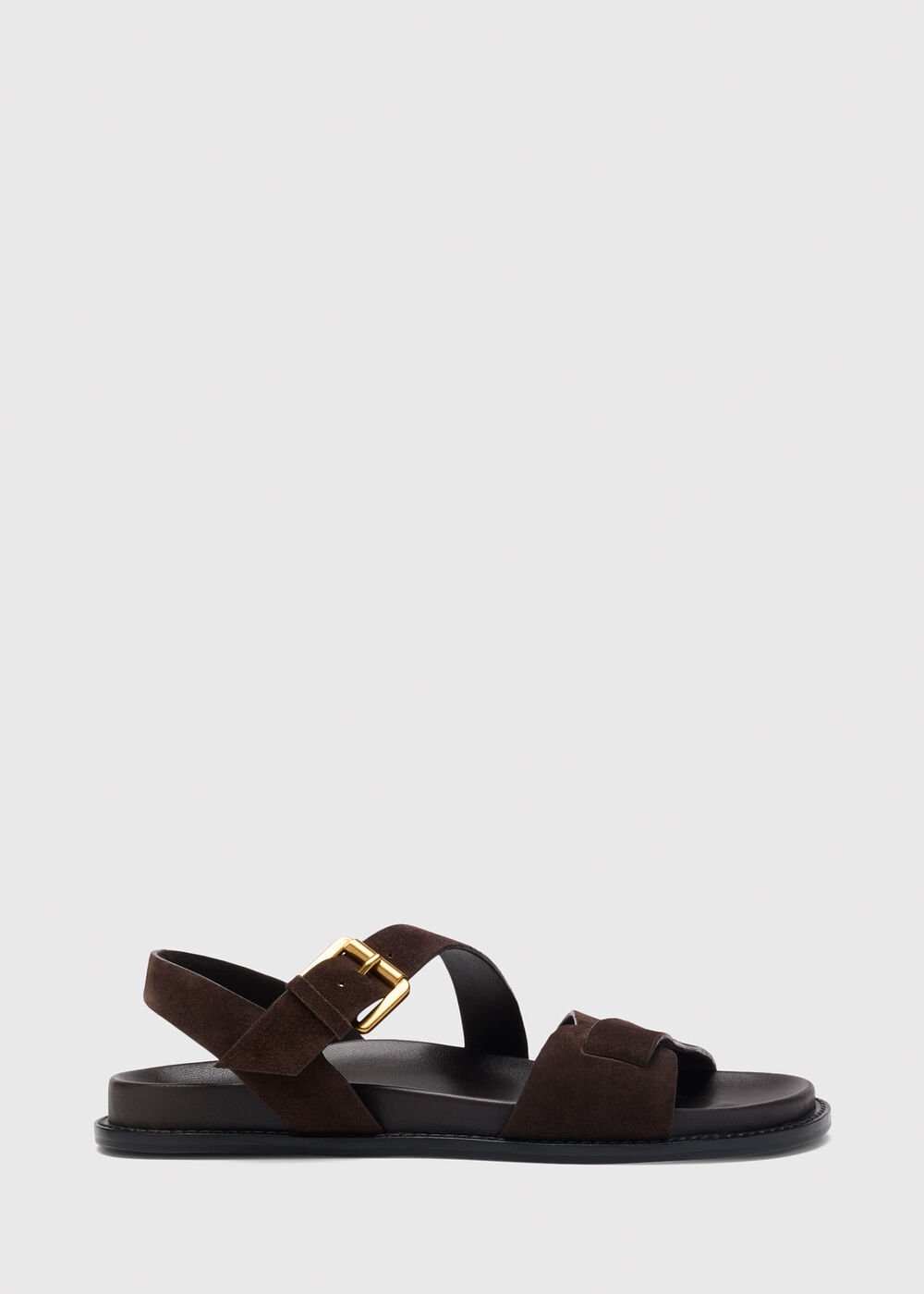 Asymmetric Buckle Sandal