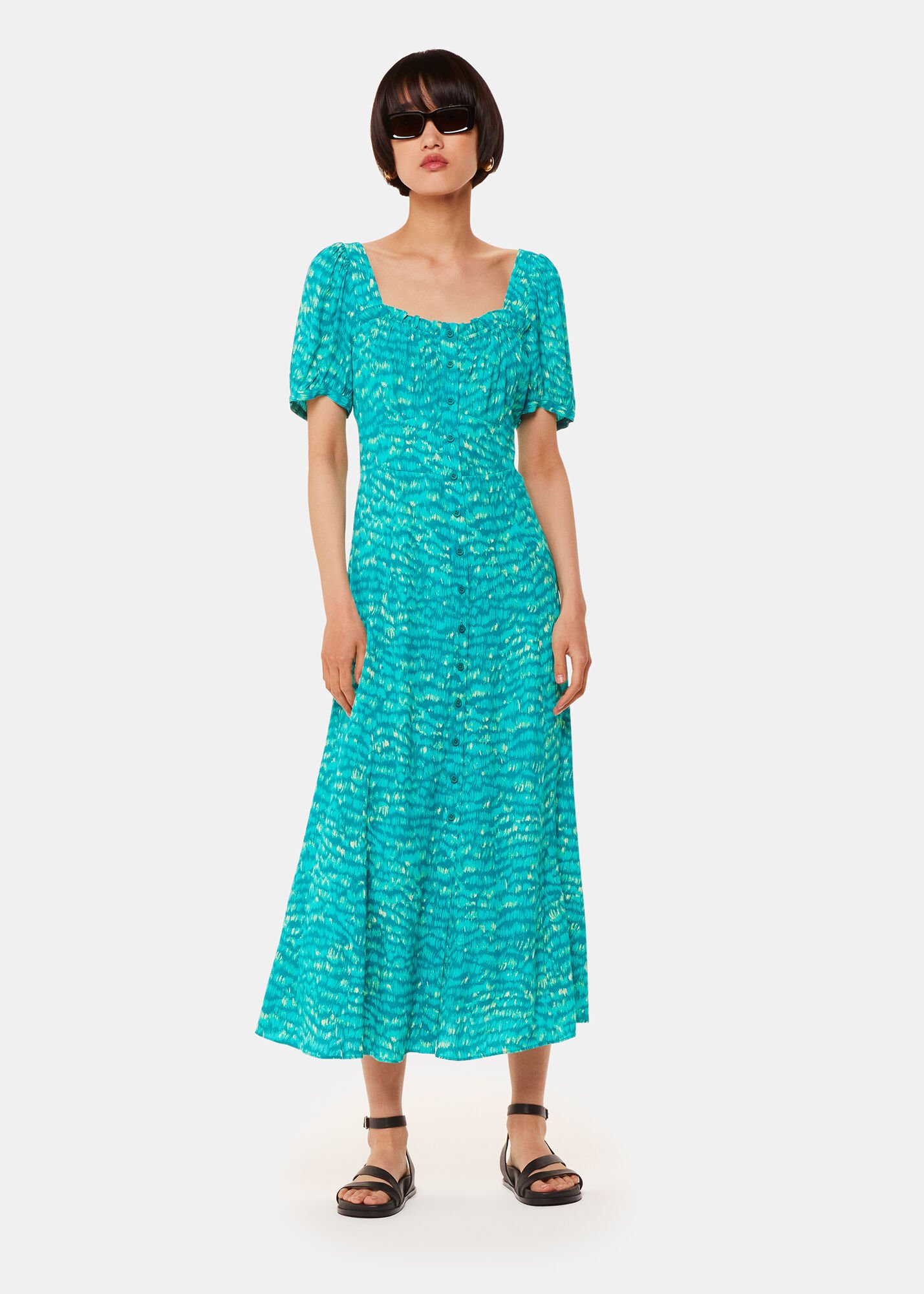 Grass green dress sales