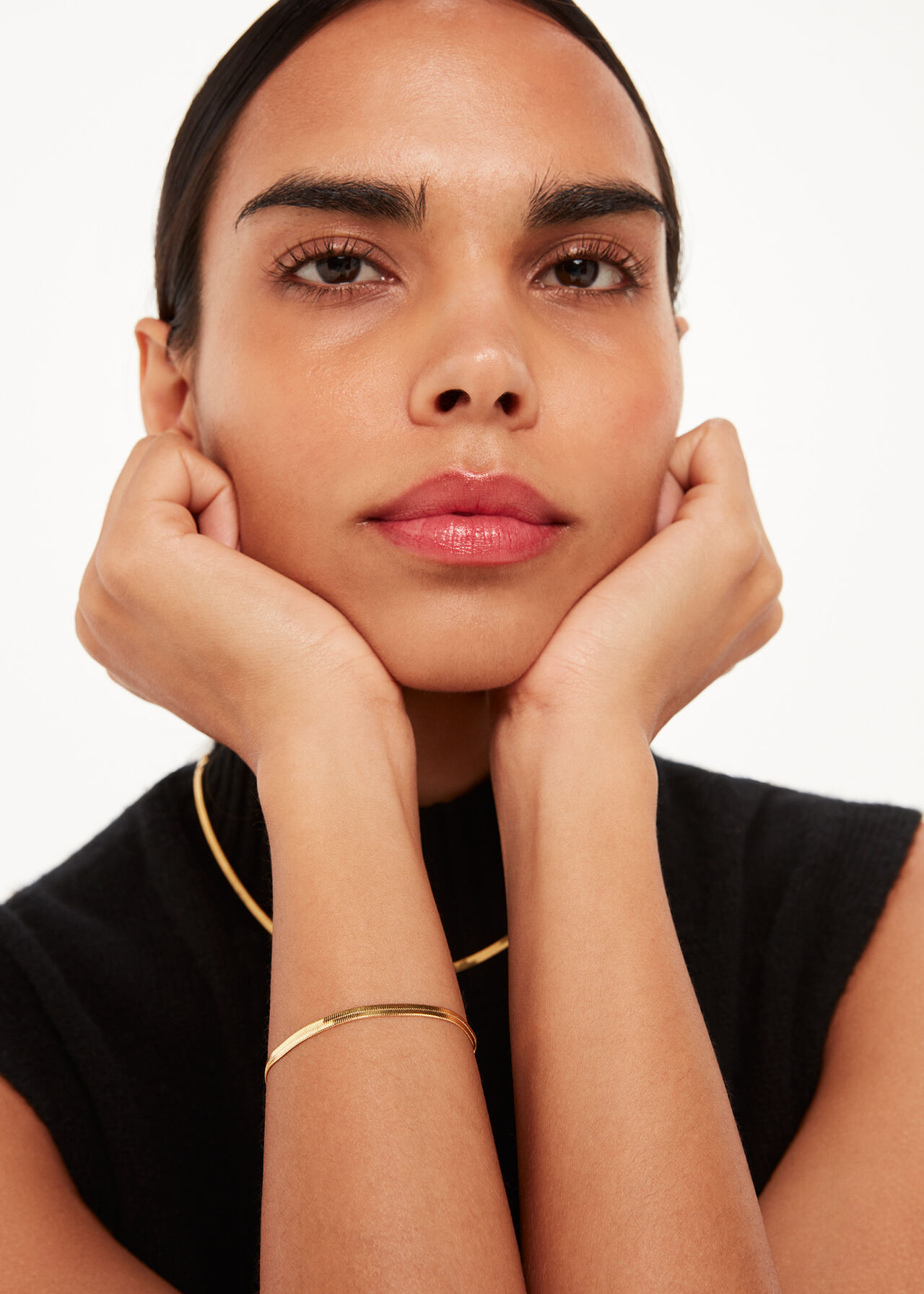Flat Snake Chain Necklace
