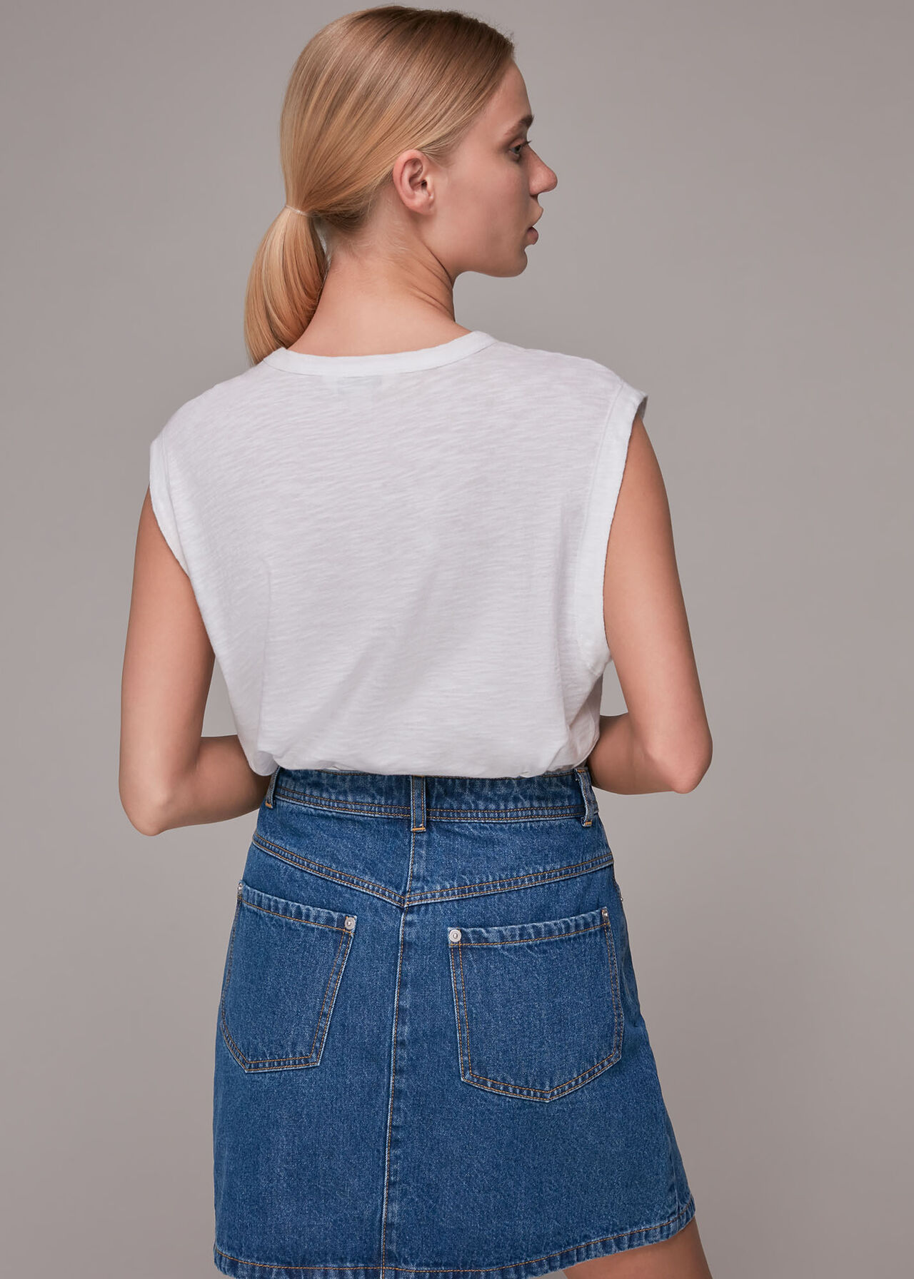 Denim Pocket Mini Skirt