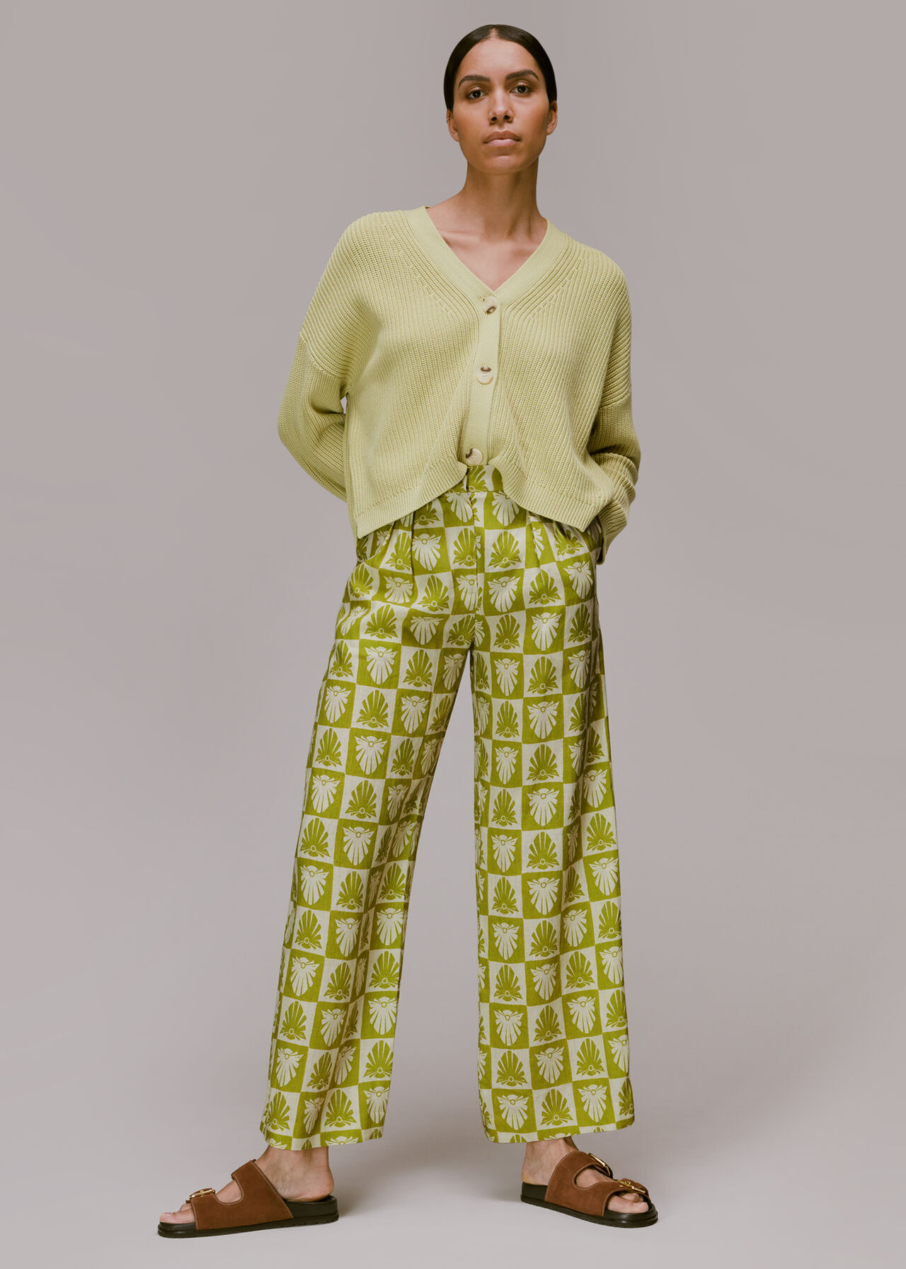 Checkerboard Shells Trouser
