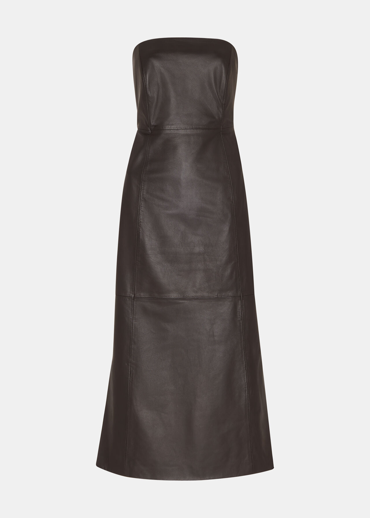 Leather Bandeau Dress