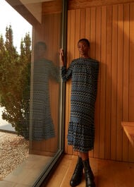Ikat Diamond Trapeze Dress