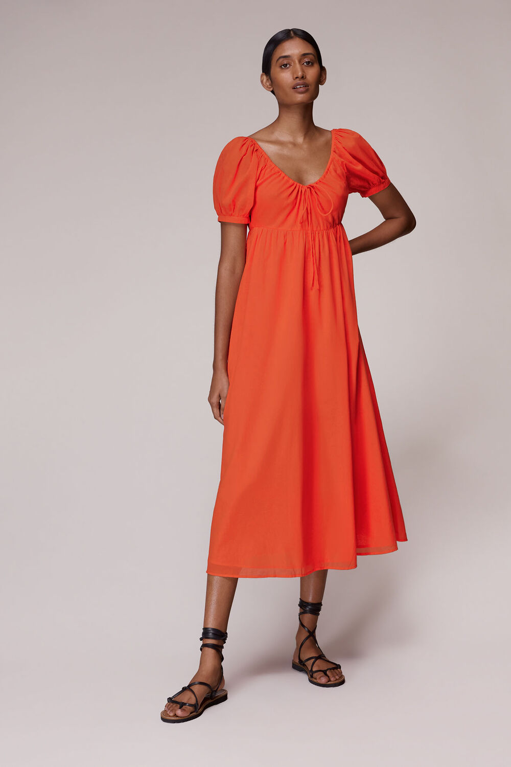 Tie Detail Elouise Midi Dress
